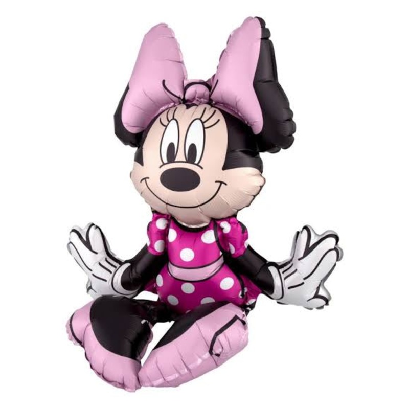 Sitting Minnie Mouse foil balloon