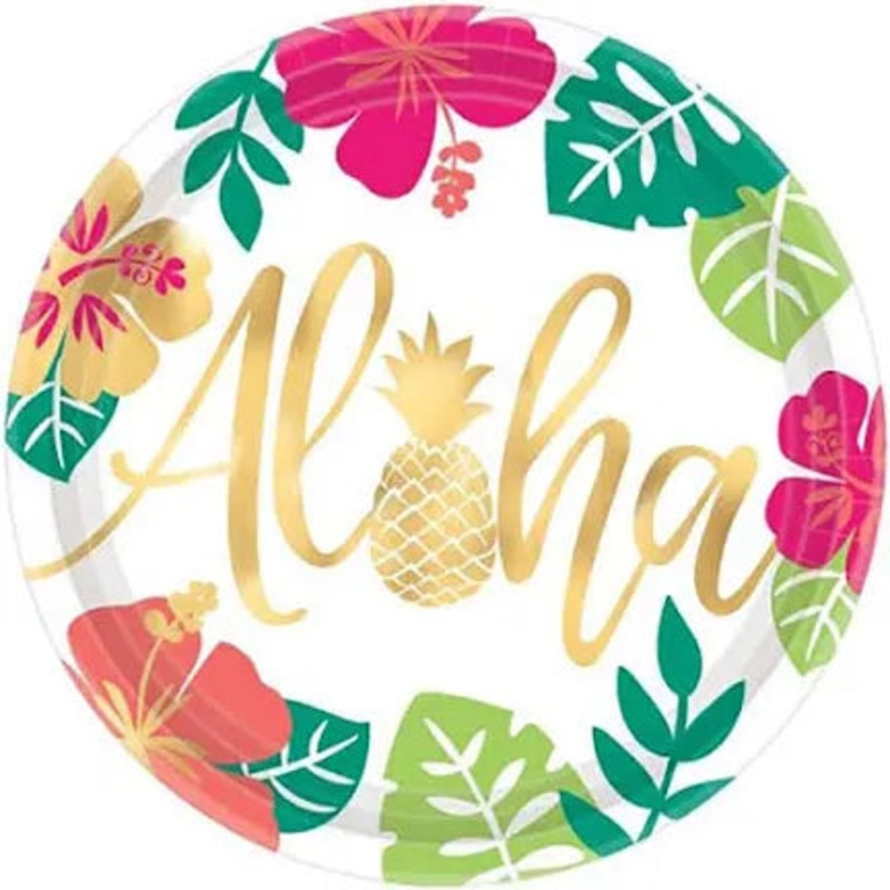 You Had Me At Aloha 26 cm Plate 8 Pack Multicoloured