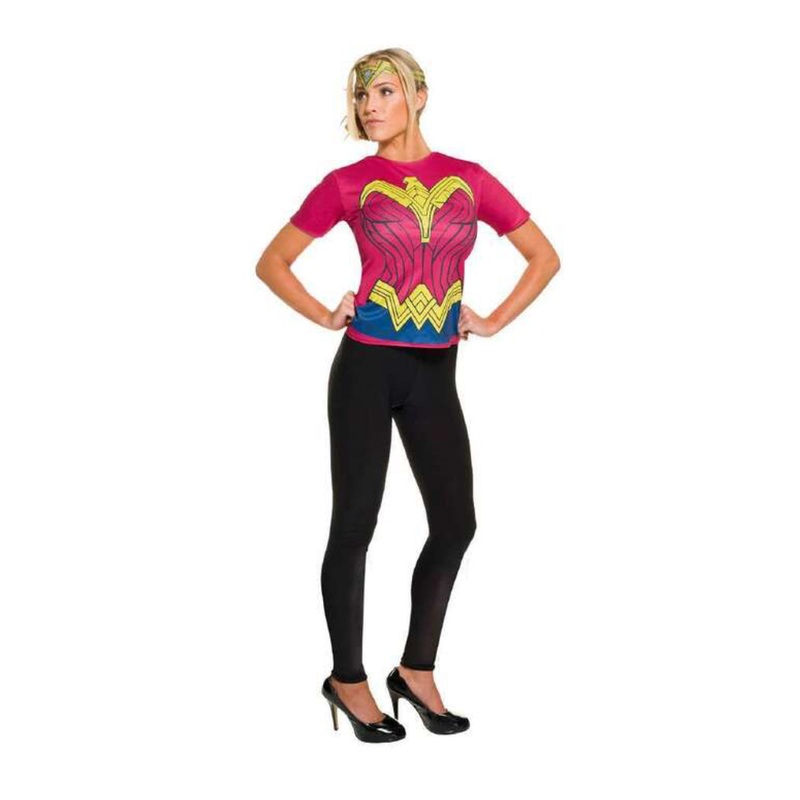 WONDER WOMAN DAWN OF JUSTICE ADULT TOP & TIARA (SIZE MEDIUM)