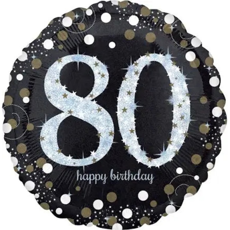 SPARKLING CELEBRATIONS 80TH BIRTHDAY FOIL BALLOON
