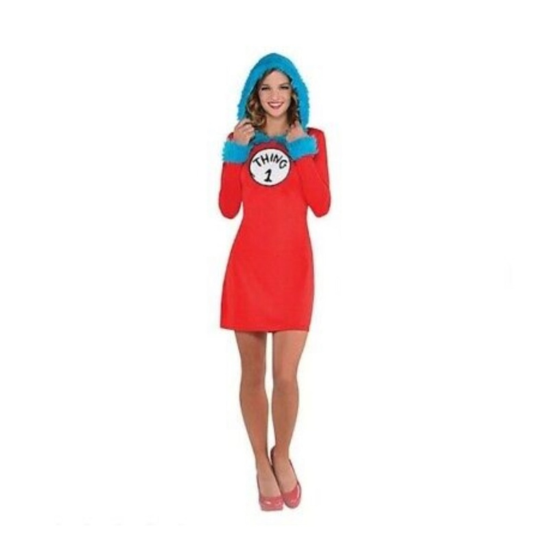 THING 1 & 2 LONG SLEEVE DRESS - ADULT STANDARD