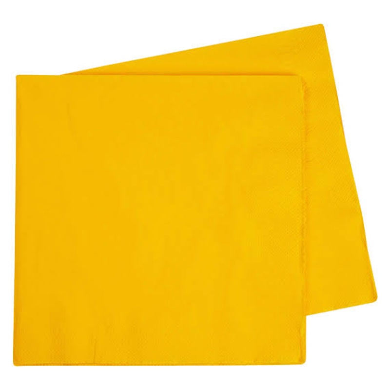 Yellow dinner napkins