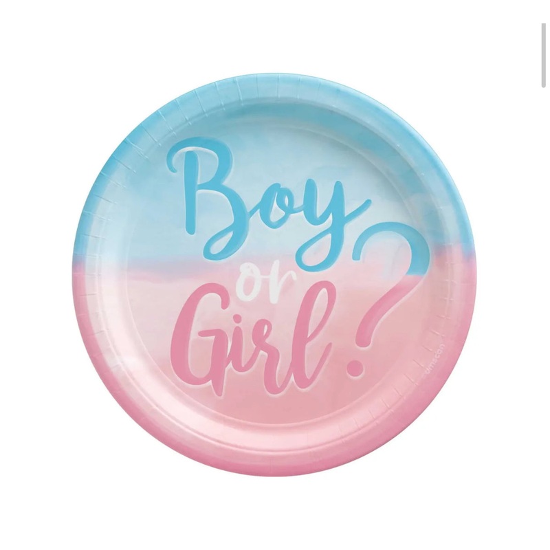 Boy or girl dinner plates