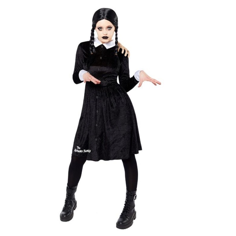 WEDNESDAY ADDAMS ADULT COSTUME (SIZE XLARGE)