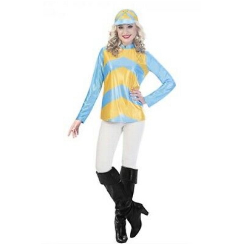 WOMENS MELBOURNE CUP CARNIVAL JOCKEY COSTUME - LARGE/XLARGE
