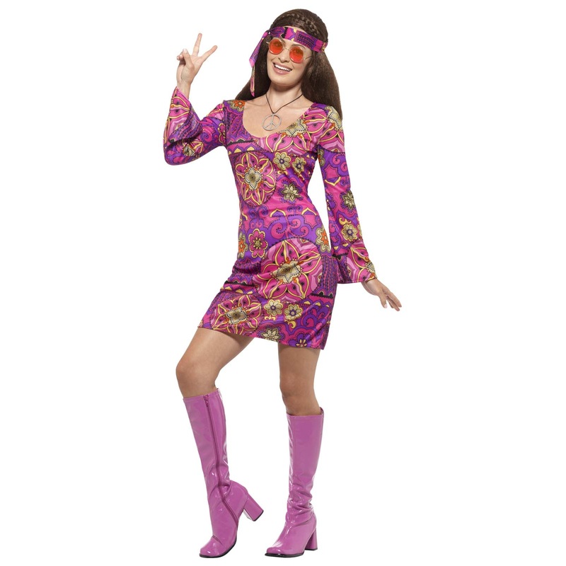 Woodstock Hippie Costume Adult