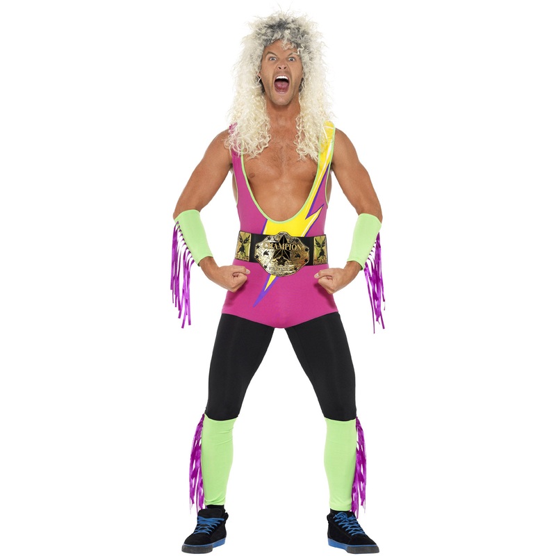 90's Retro Wrestler Costume Adult