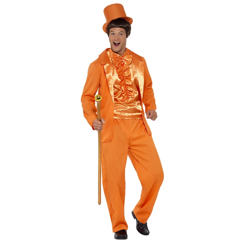 90's Stupid Orange Tuxedo Costume Adult