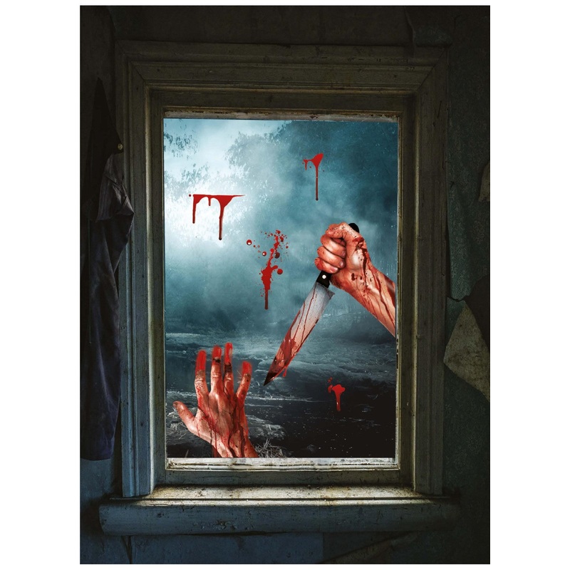 Bloody Scene Window Decoration