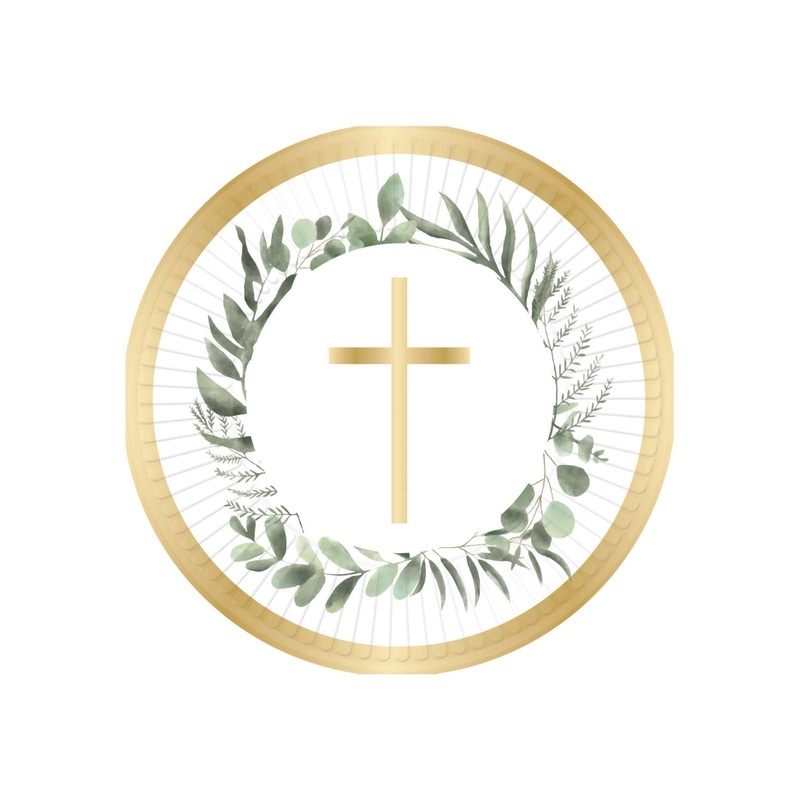 Botanical Cross Plates 8pk