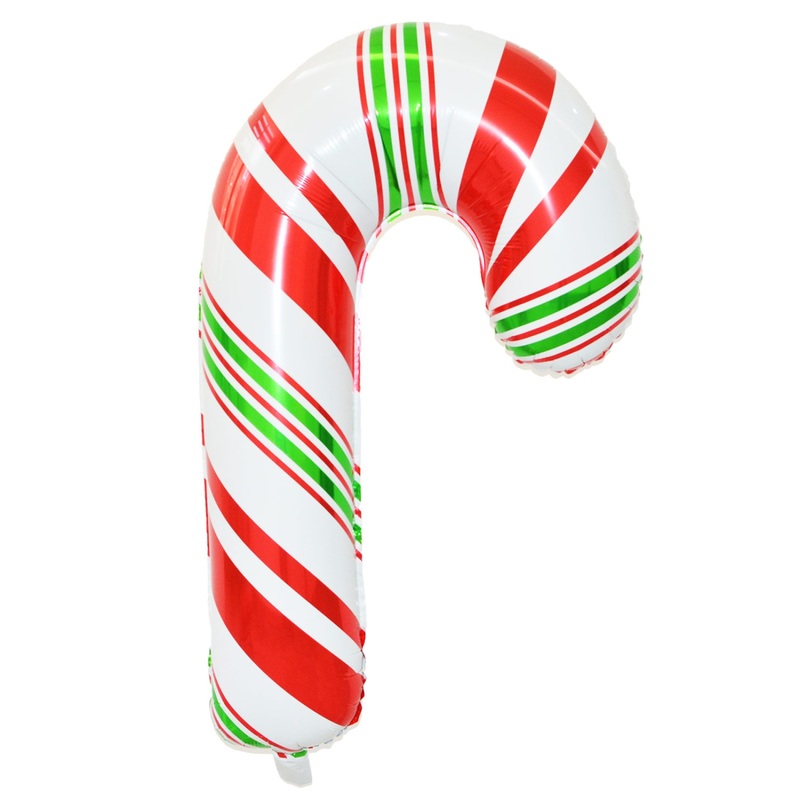 Candy Cane Large Shape Balloon