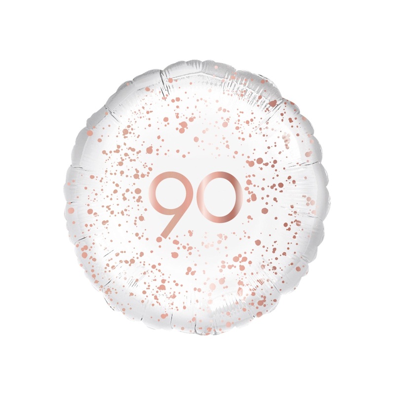 90th Birthday Rose Gold Foil Balloon