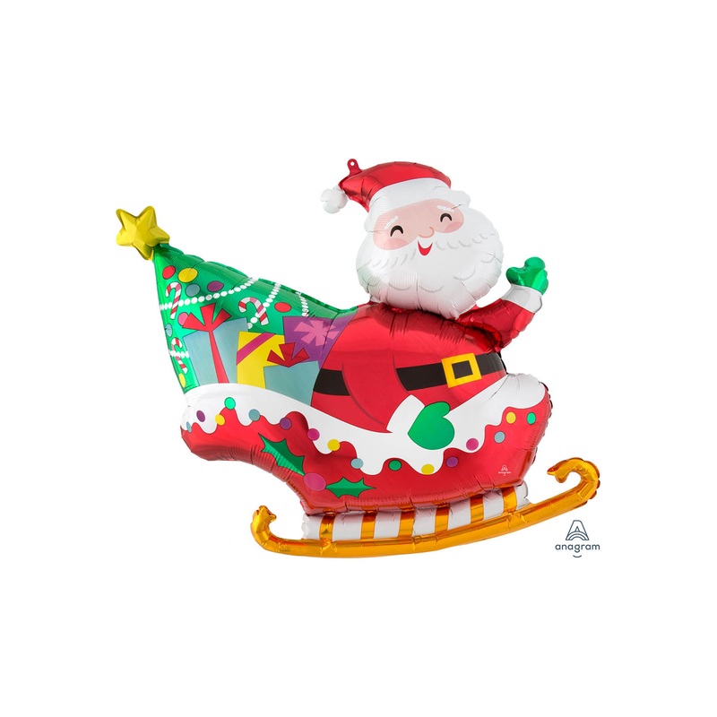 Santa's Sleigh SuperShape Balloon