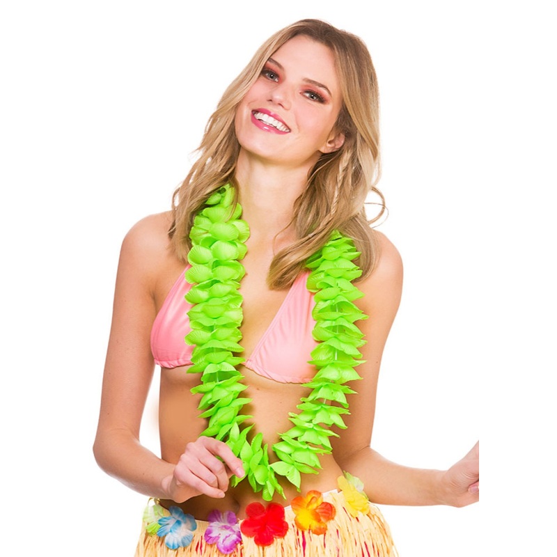 Satin Green Hawaiian Lei