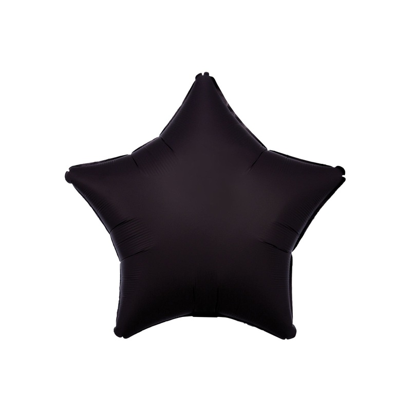 Satin Luxe Black Star Balloon