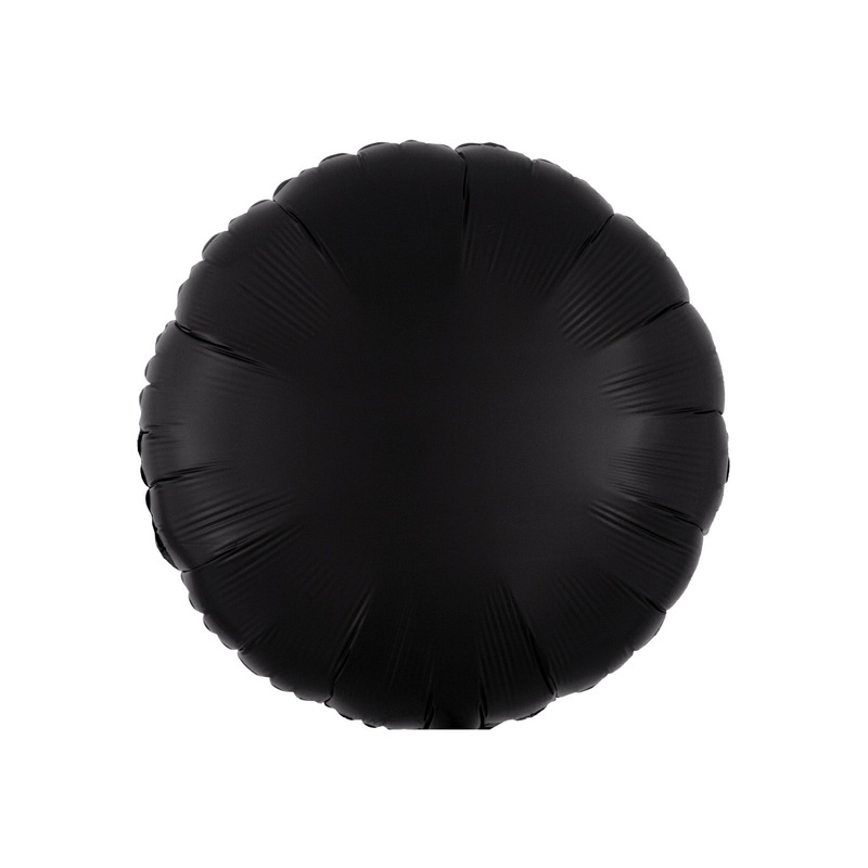 Silk Lustre Black Round Balloon