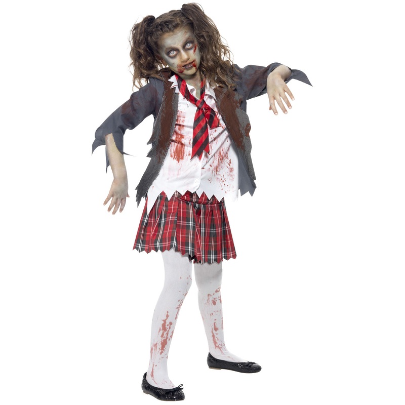Zombie School Girl Costume Child