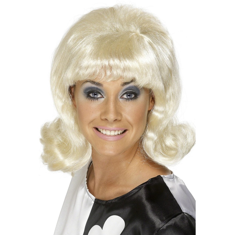 60's Flick-Up Wig Blonde