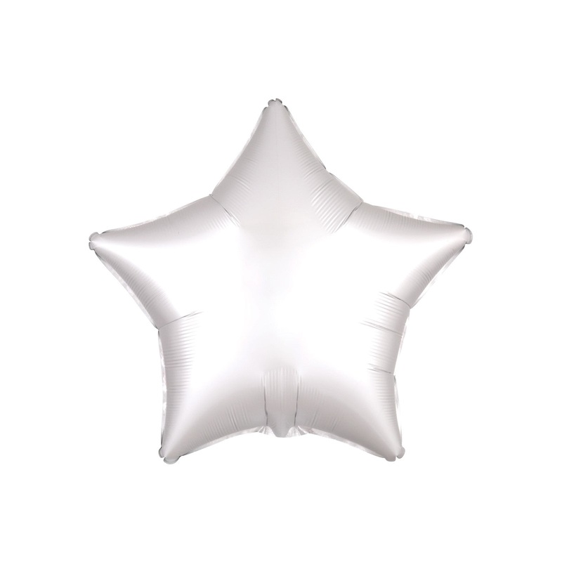Silk Lustre White Star Balloon