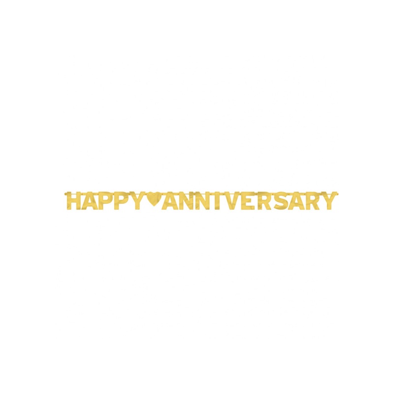 50th Golden Wedding Anniversary Letter Banner