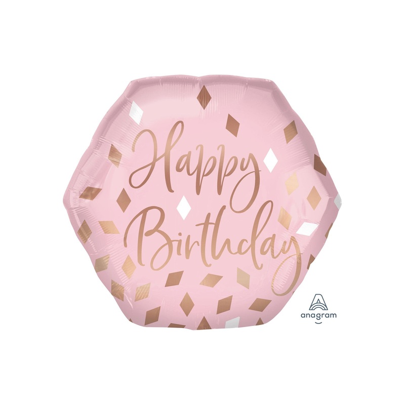 Blush Birthday SuperShape Balloon