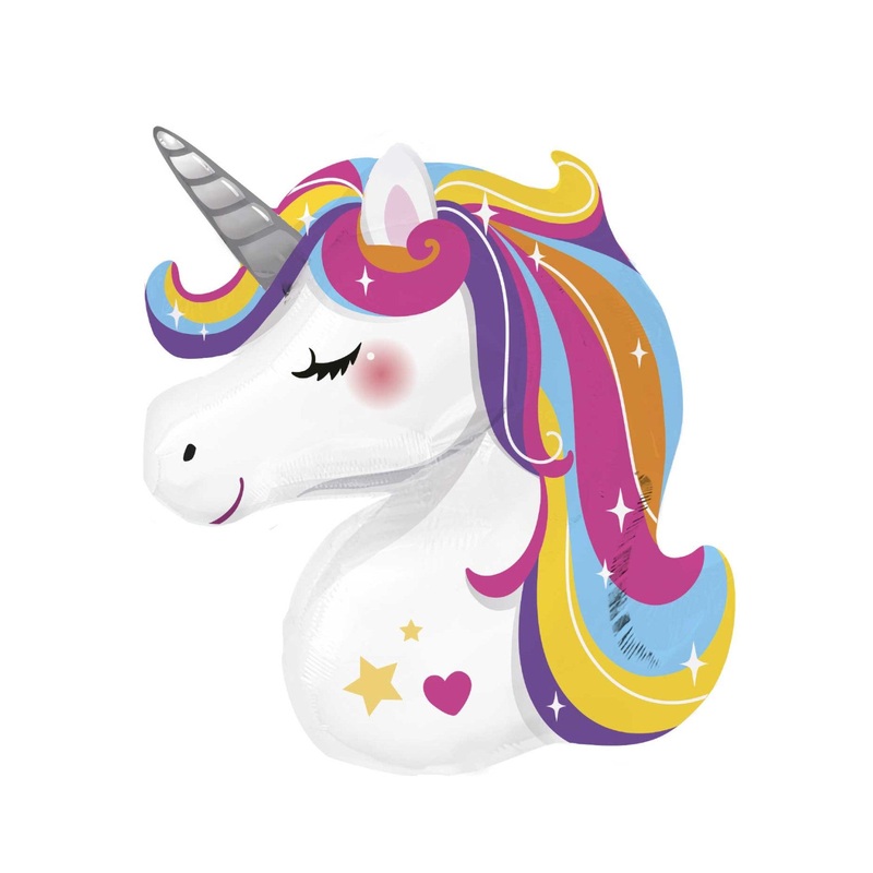 Bright Rainbow Unicorn Large Balloon