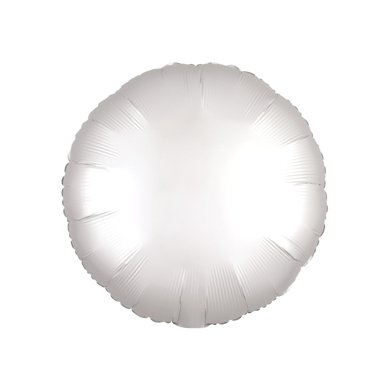 Silk Lustre White Round Balloon
