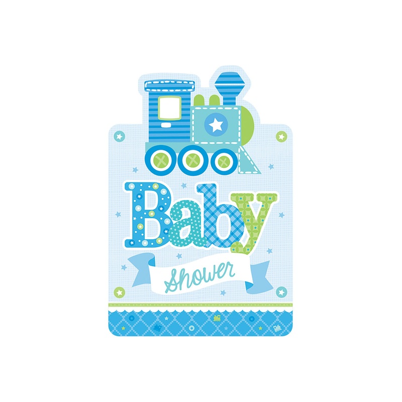 Welcome Baby Boy Invitations 8pk