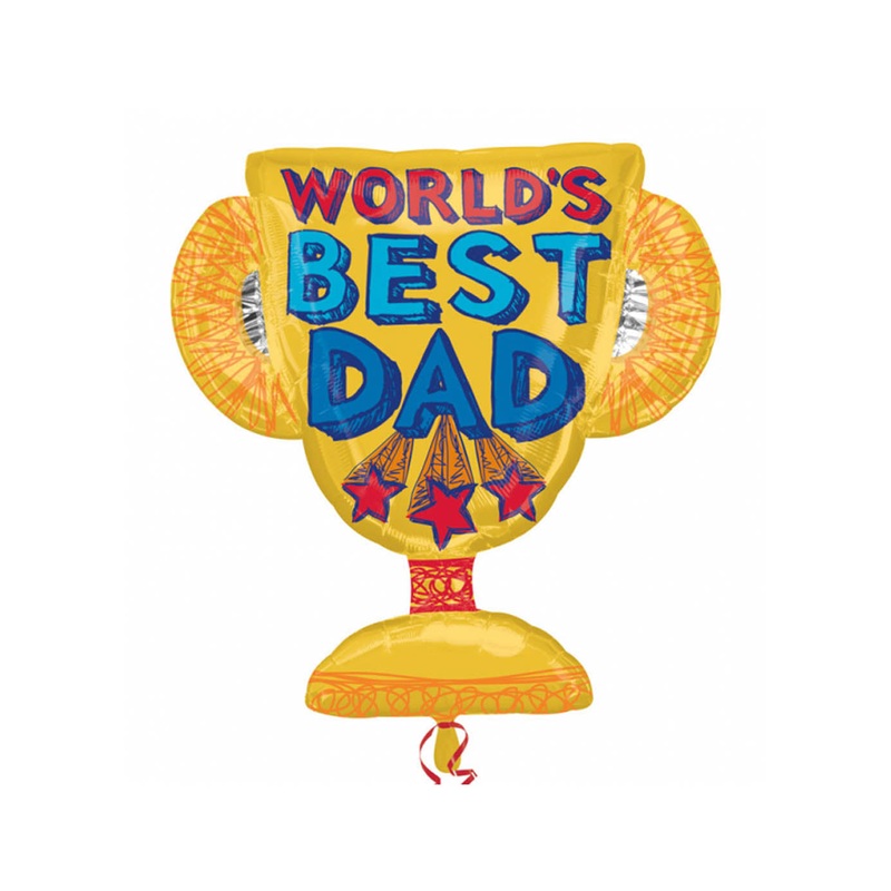 Best Dad Trophy SuperShape Foil Balloon