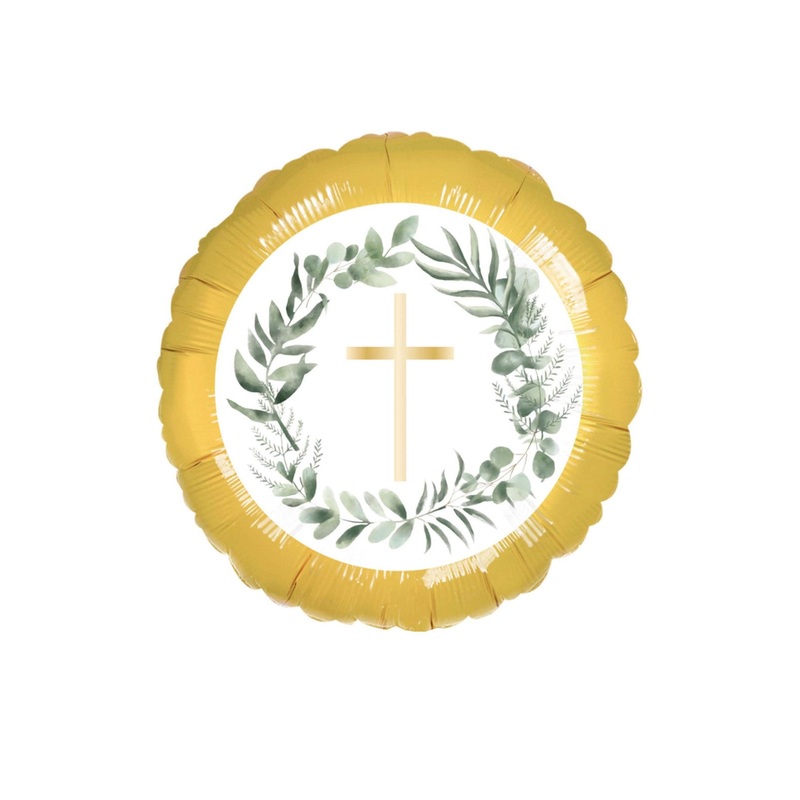 Botanical Cross Foil Balloon