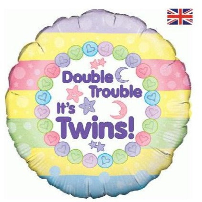 18'' FOIL DOUBLE TROUBLE IT'S TWINS