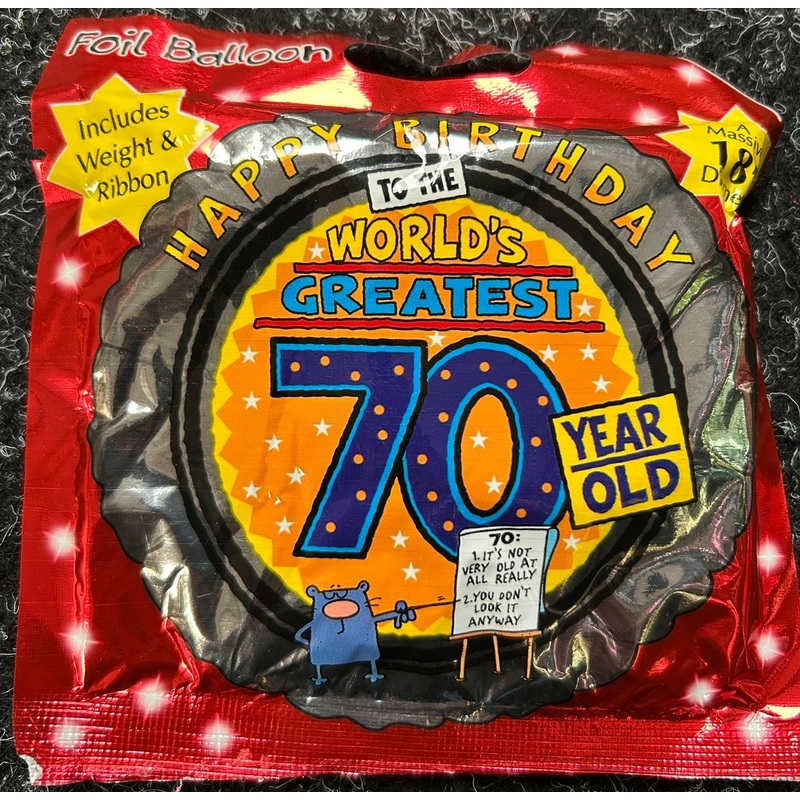 18'' Happy 70th Birthday Foil