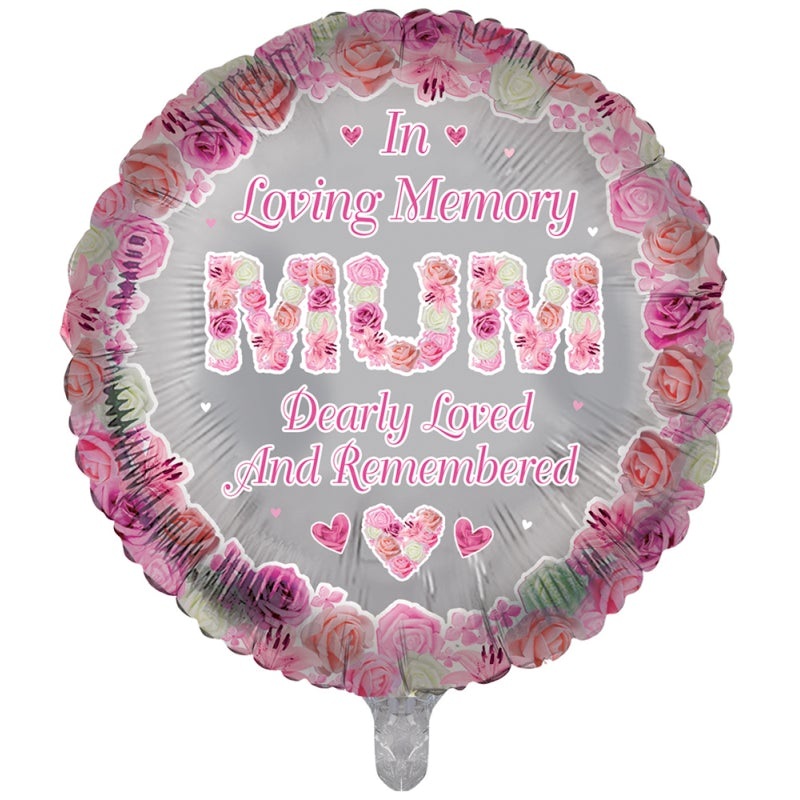 18'' In Loving Memory Mum Foil Balloon