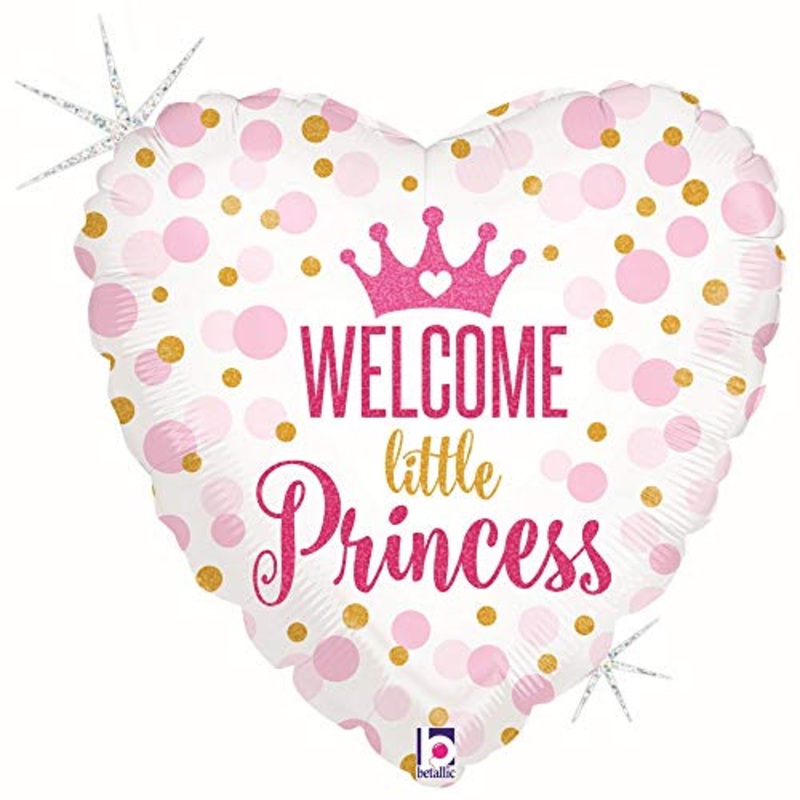18 inch Glitter Baby Princess Holographic