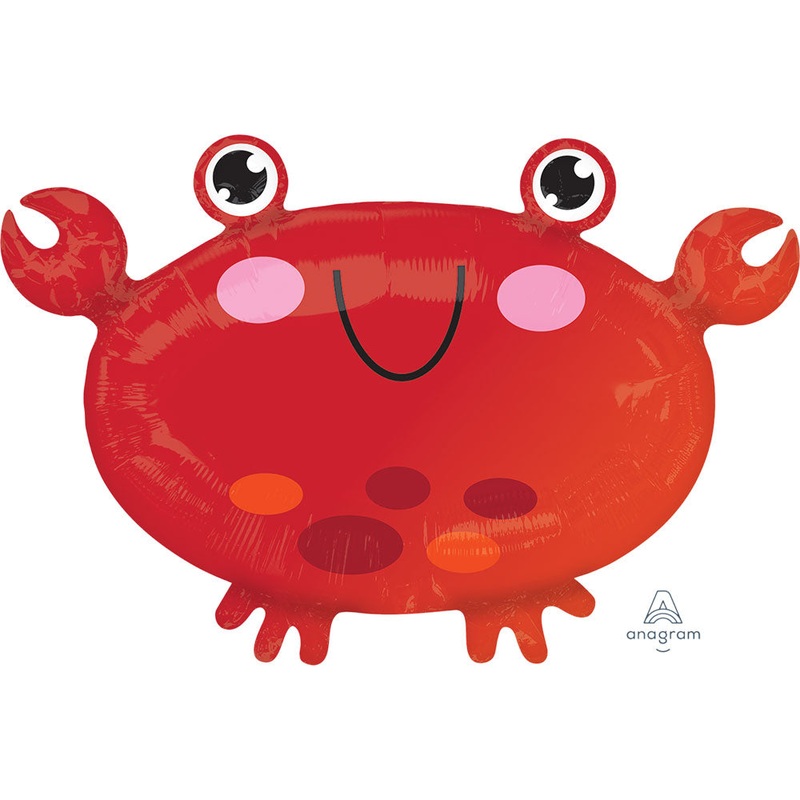 18'' Sea Friends Crab Standard Foil Balloon