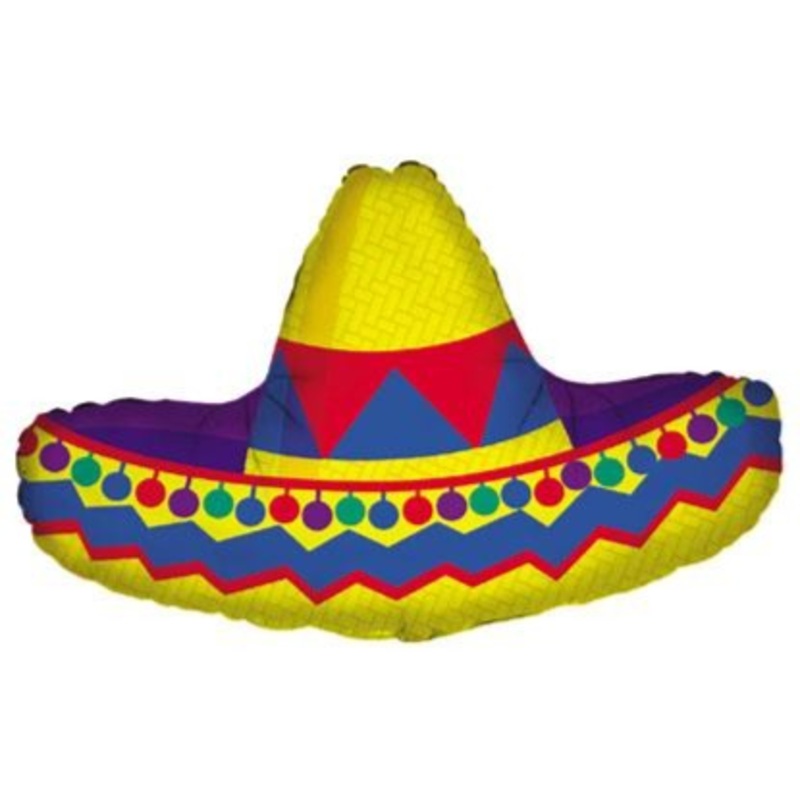 34'' SOMBRERO SUPER SHAPE FOIL BALLOON