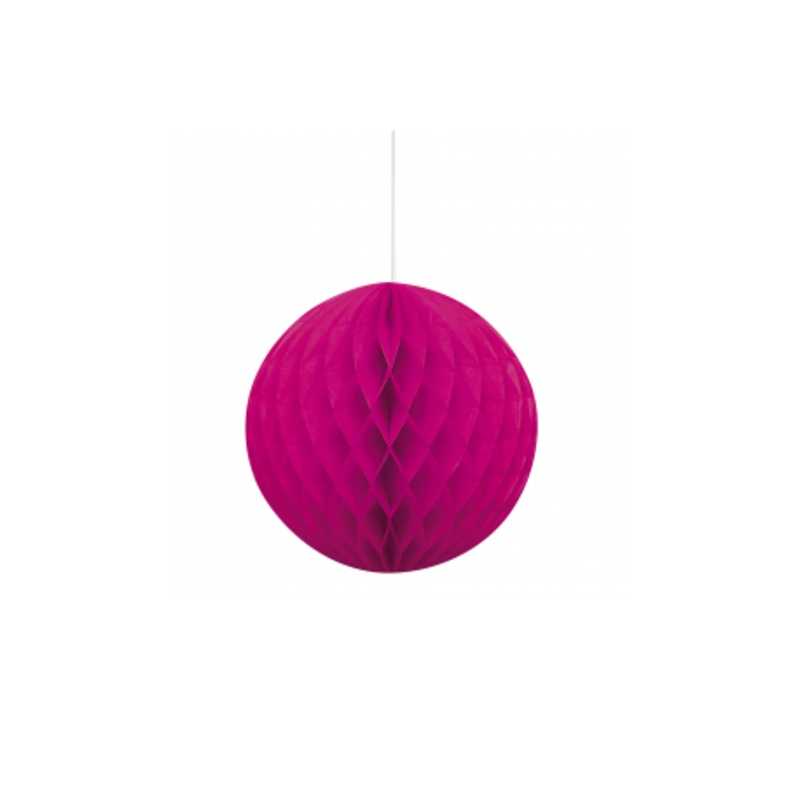 8'' NEON PINK HONEYCOMB BALL 1PK