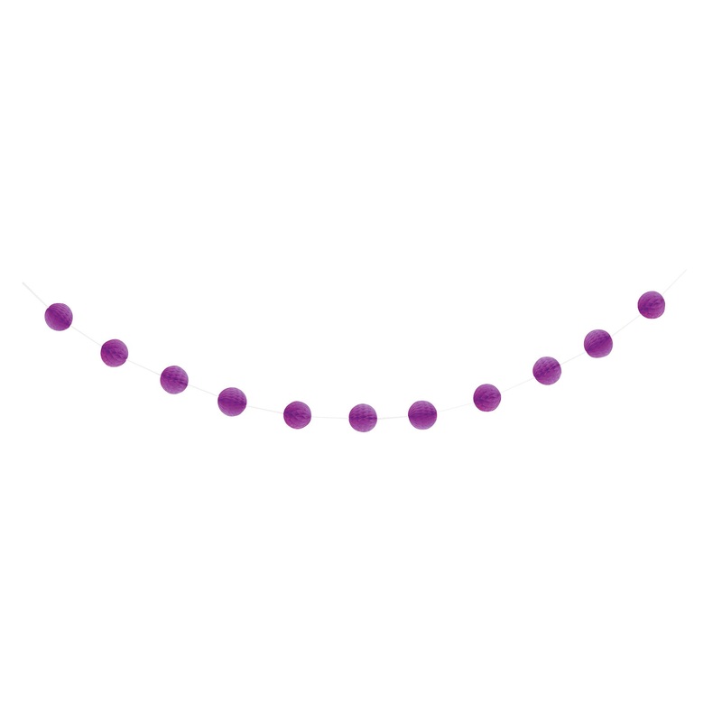 Light Purple Honeycomb Ball Garland