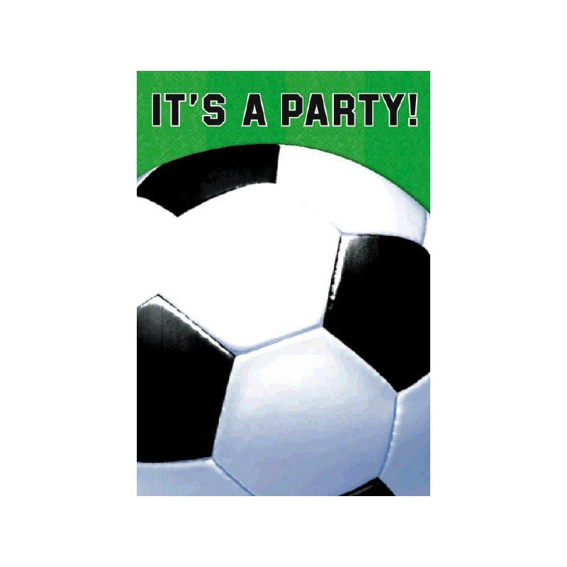 SOCCER FAN INVITATION 8PK
