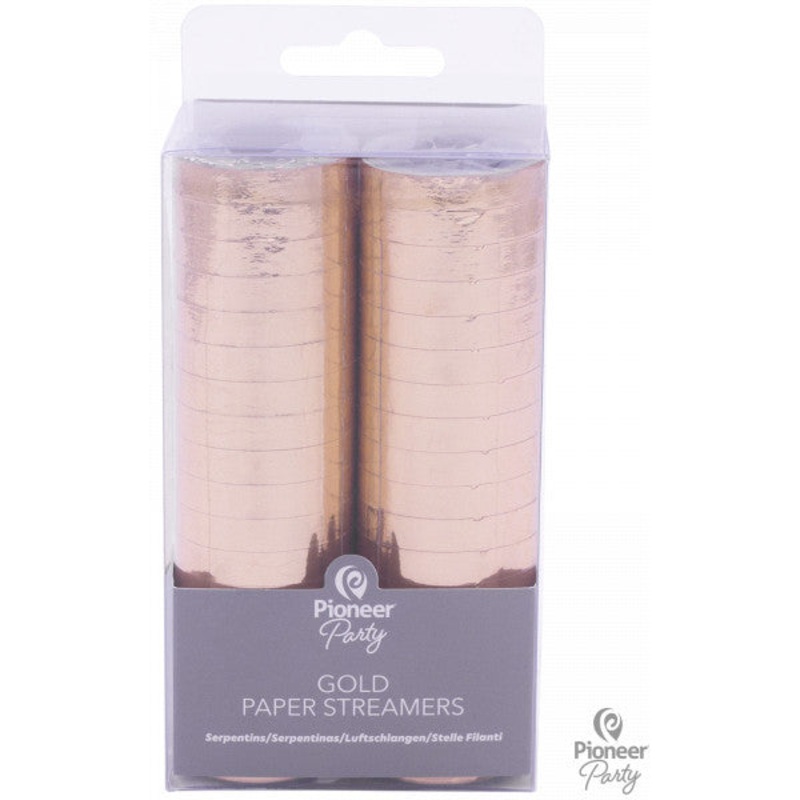 Soft Gold Paper Streamers