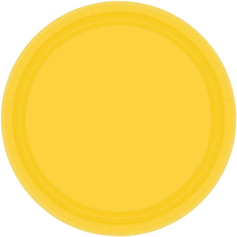 Sunshine Yellow 22.8cm Paper Plates 8pk