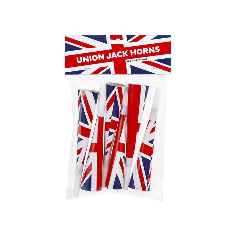 Union Jack Party Horns 6pk