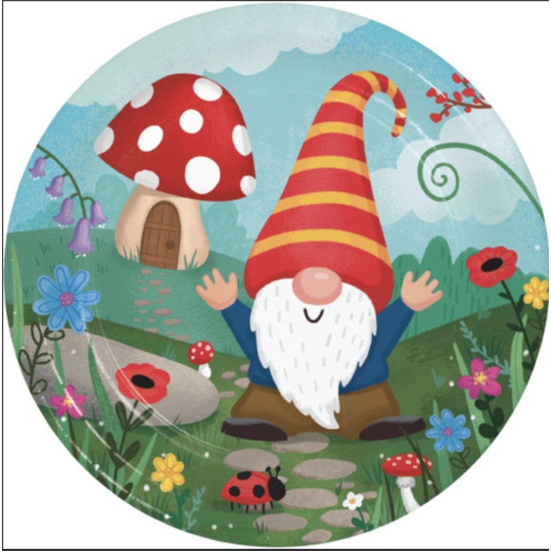 Assiettes 7Po (8) - Gnome