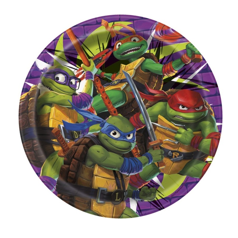 Assiettes 7Po (8) - Ninja Turtles