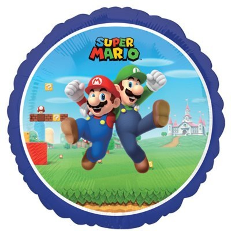 Ballon Mylar 18Po - Super Mario