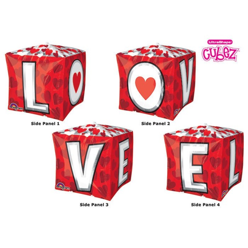Ballon Mylar Cubez - Love