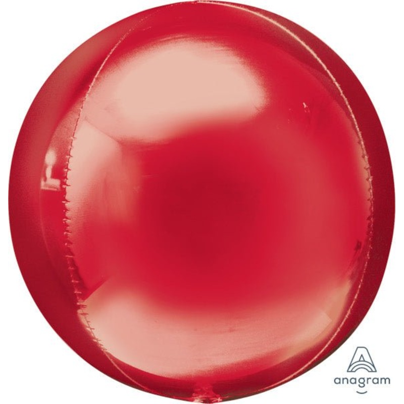 Ballon Mylar Orbz - Rouge