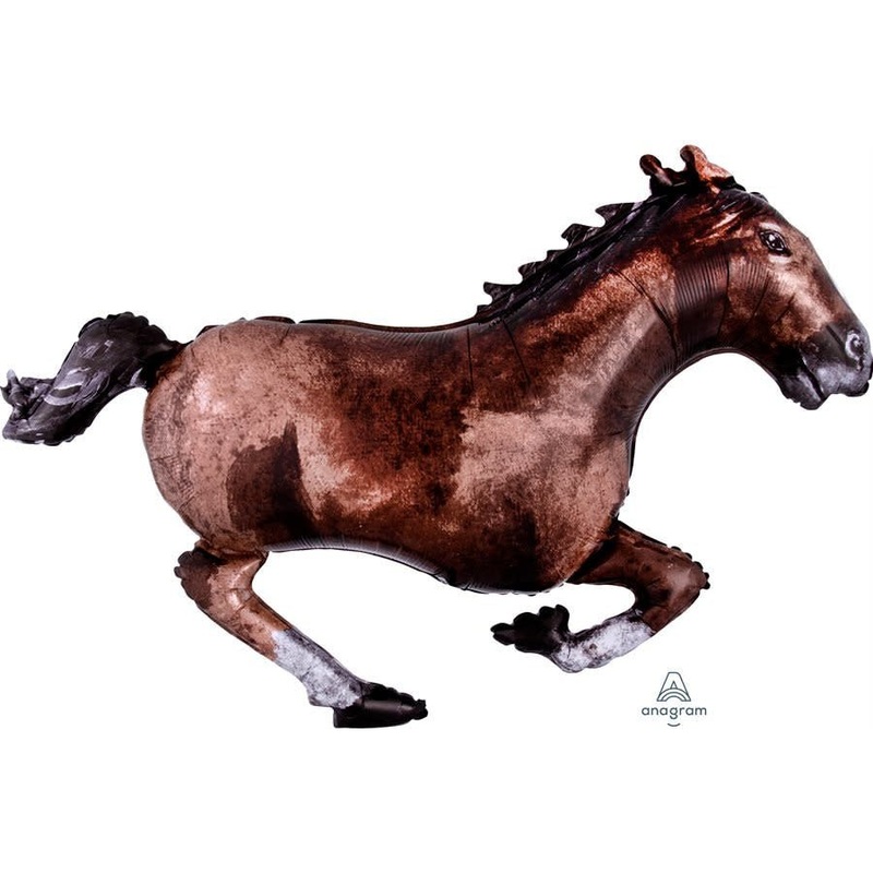 Ballon Mylar Supershape - Cheval Brun