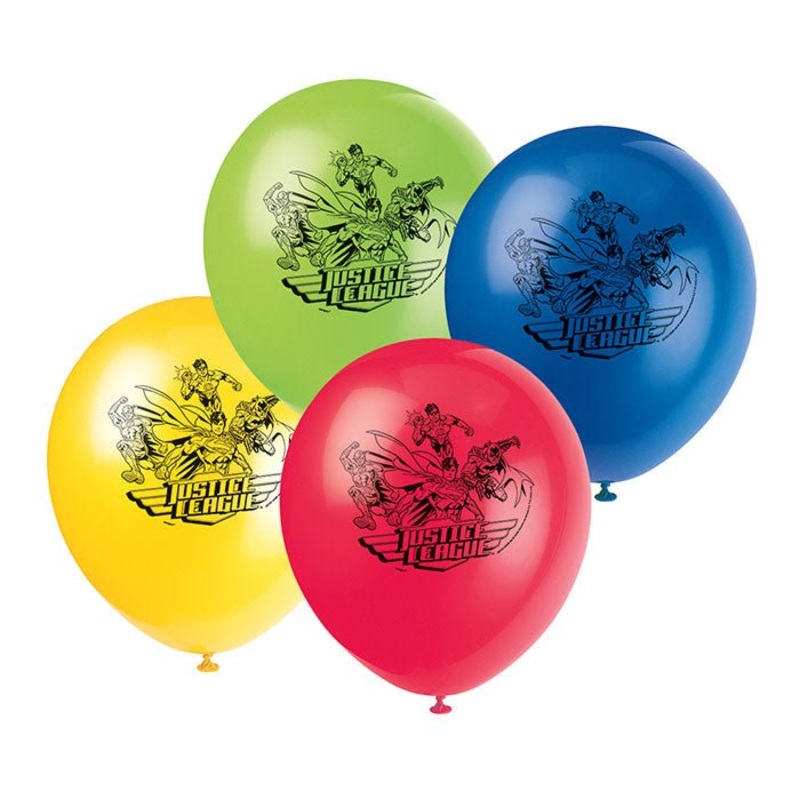 Sac De 8 Ballons 12Po - La ligue des justiciers