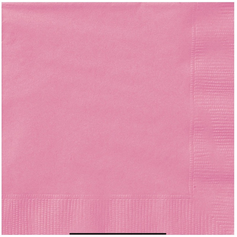 Serviettes De Table (50) -  Rose Chaud